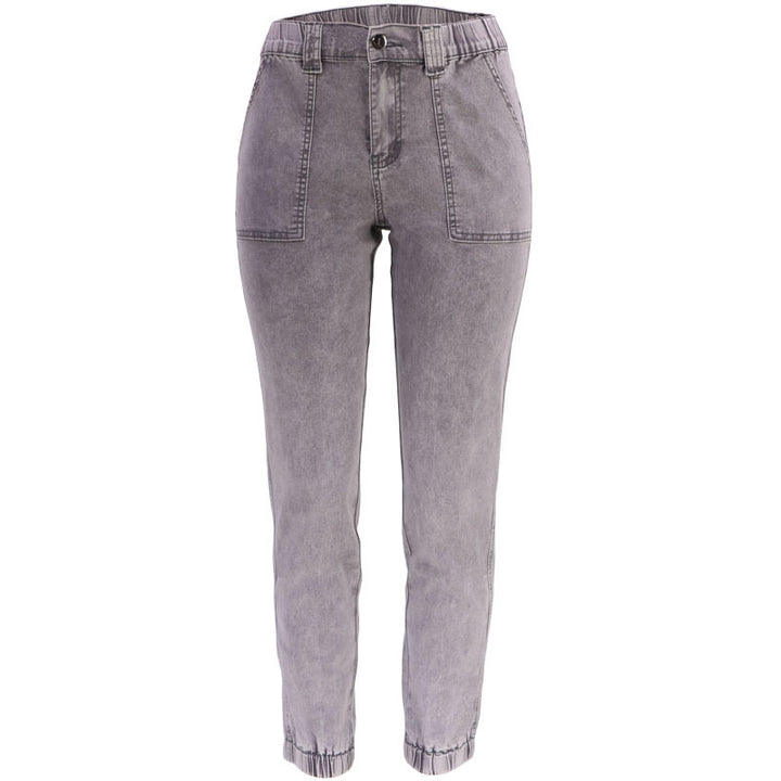 Fashion high-waisted jeans for women with elastic waist and practical side pockets Lune London