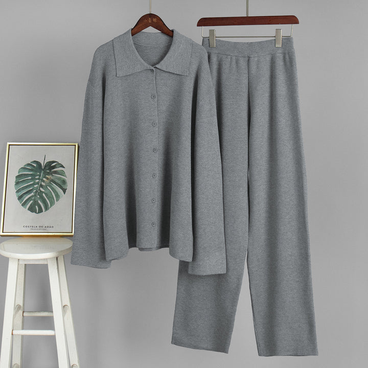 Women Comfortable Cotton Knit Set Lune London