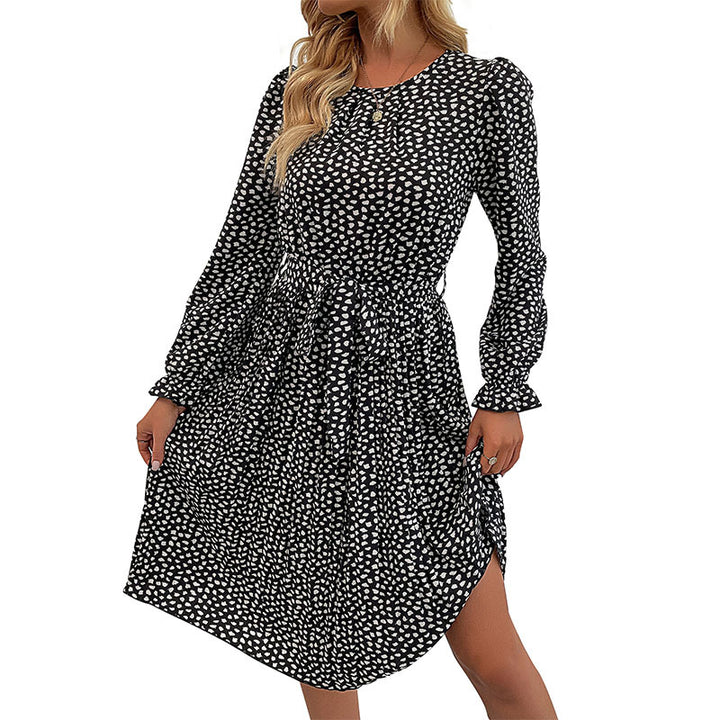 Wrap dress for women with gathered details and belt at the waist Lune London