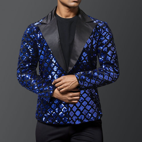 Elegant sequin blazer for men with luxurious design Lune London