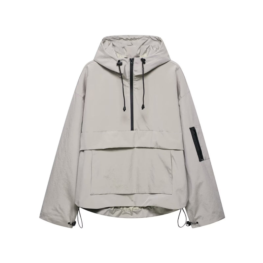 Lightweight anorak jacket for women with practical pockets Lune London
