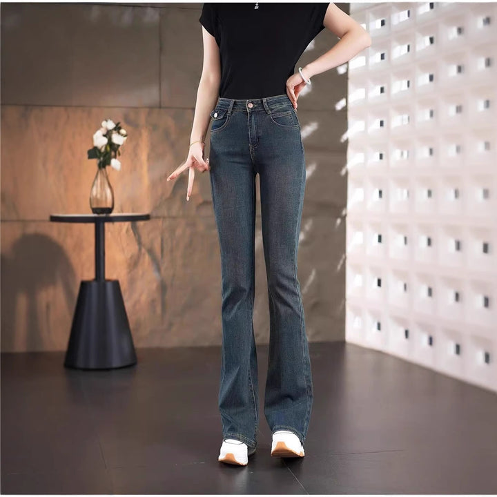 Jeans bootcut taille haute pour femmes avec coupe élégante Chic & Stil