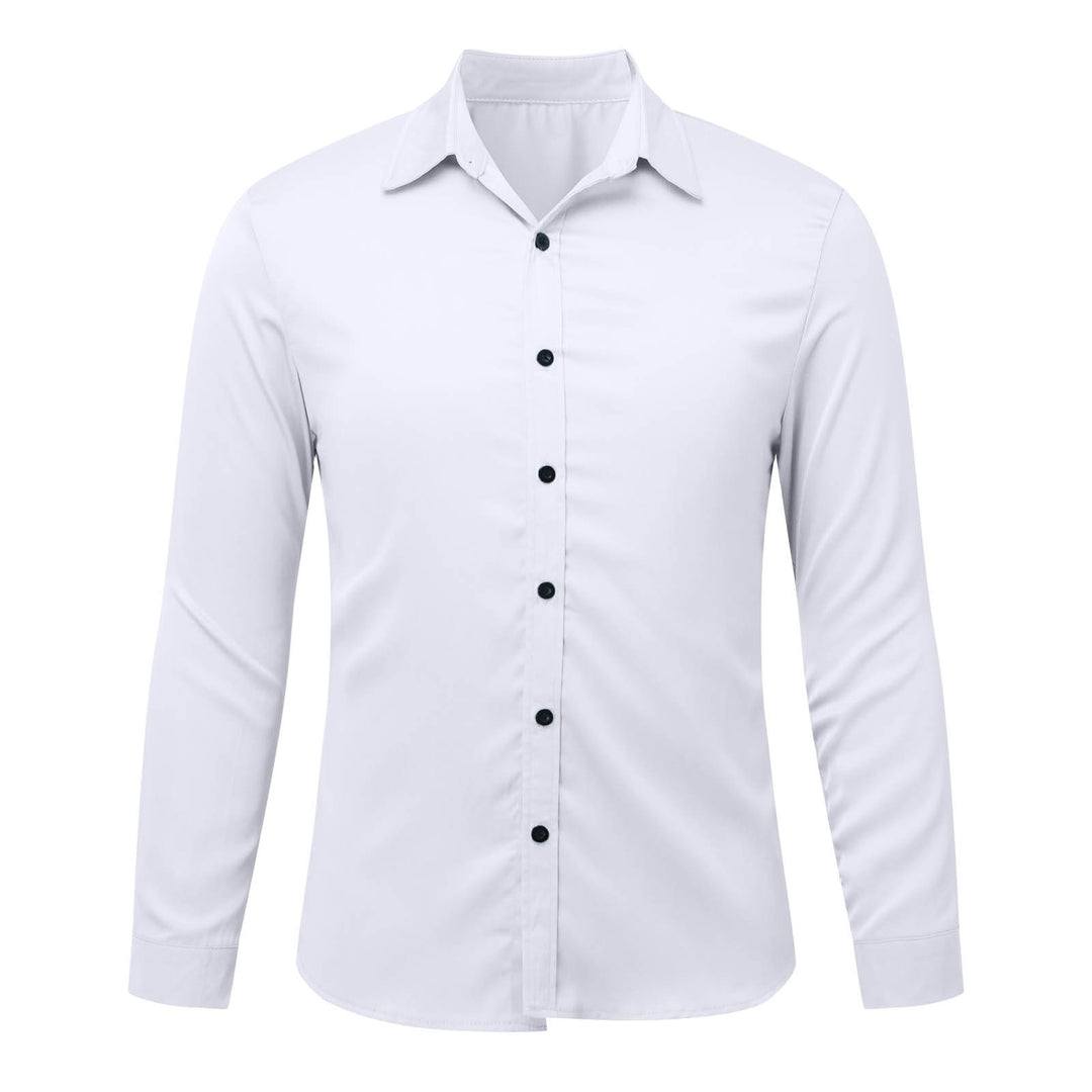 Men's Elegant Long Sleeve Shirt in Fine Fabric Lune London