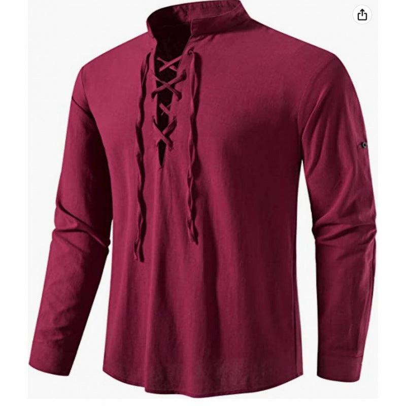 Men's long sleeve shirt with casual cordage Lune London