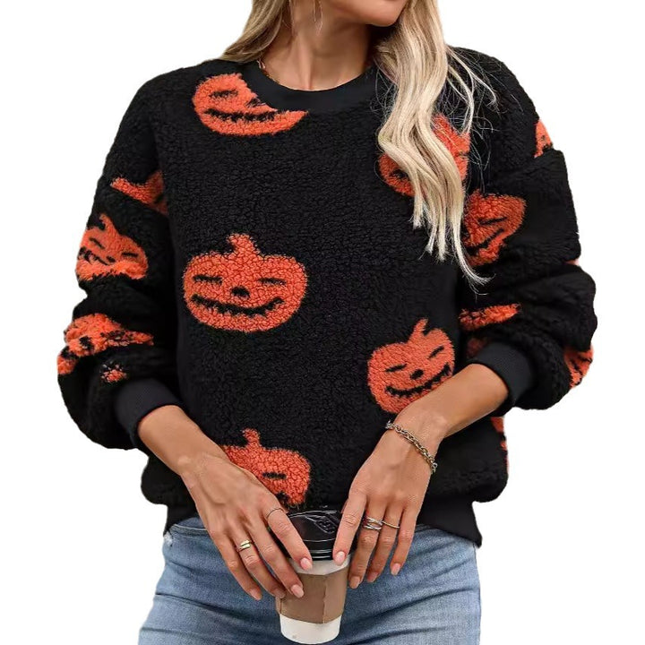 Cozy sweatshirt for ladies with Halloween Lune London pattern