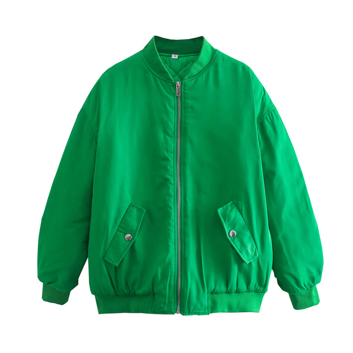 Casual bomber jacket for women with practical pockets and zipper Lune London