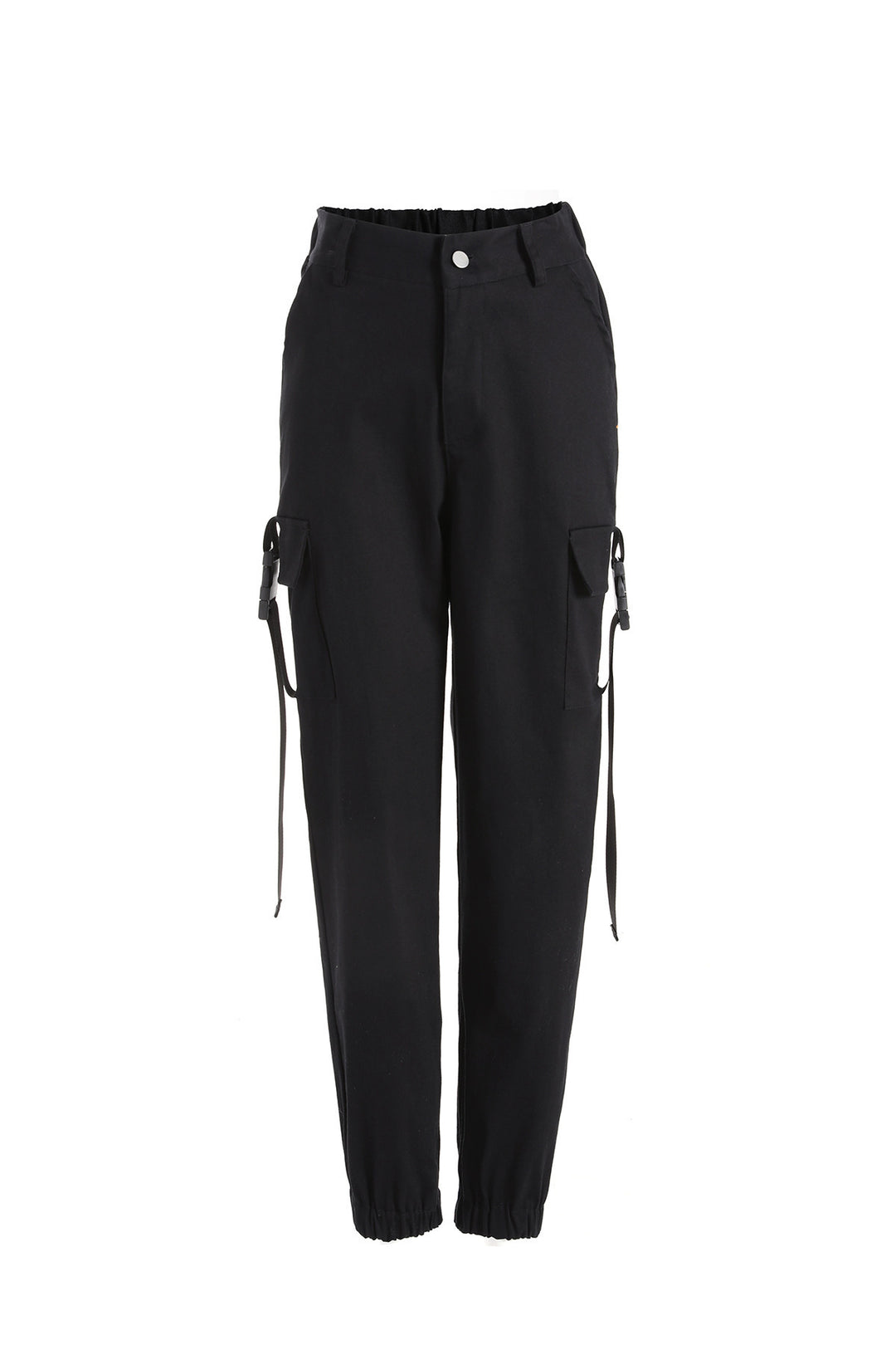 Women's cargo pants with elastic waistband and practical side pockets Lune London
