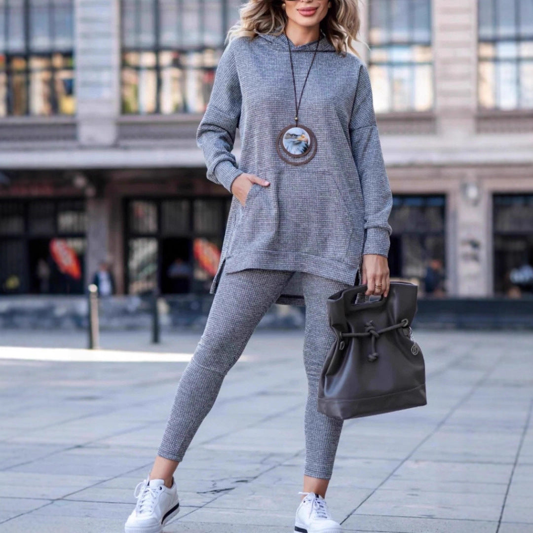 Ladies look the casual hoodie with Lune London leggings