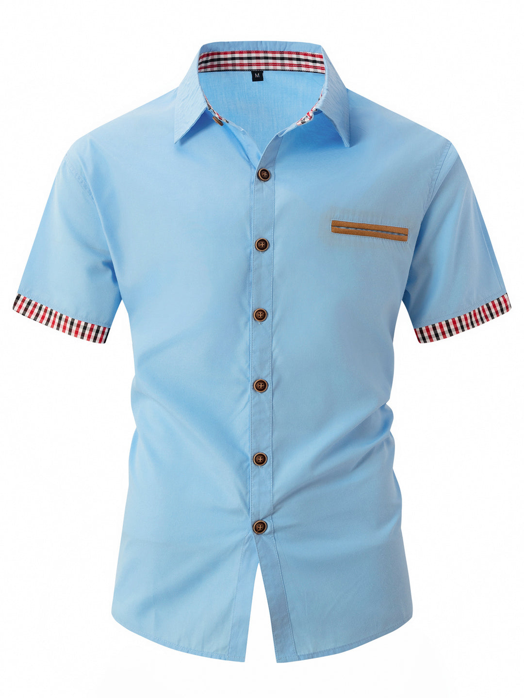 Short-sleeve casual shirt for men with contrast details Lune London
