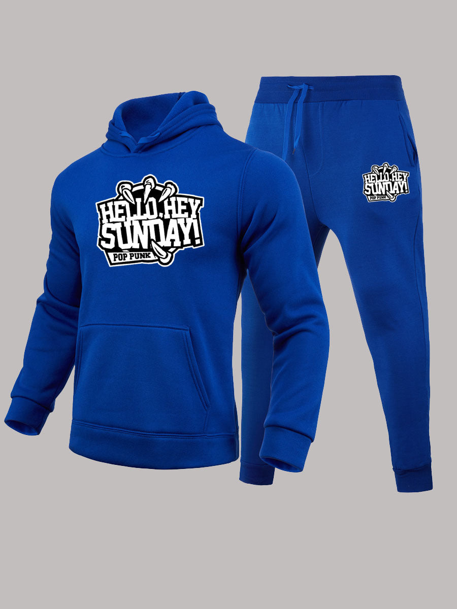 Women's hoodie and jogger set with creative print Lune London
