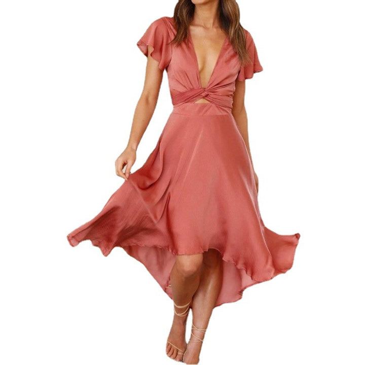 Lune London Women's Midi Tie Dress