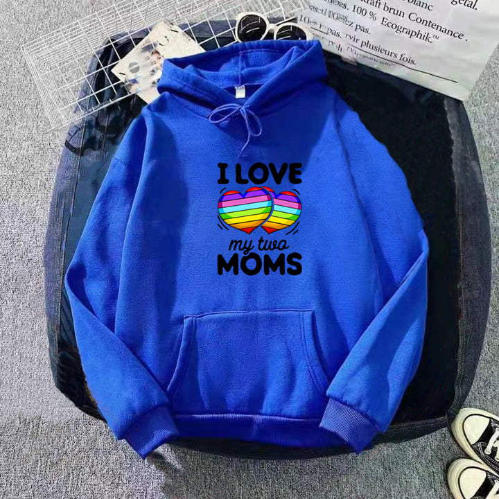 Women's hoodie with colorful heart design Chic & Stil
