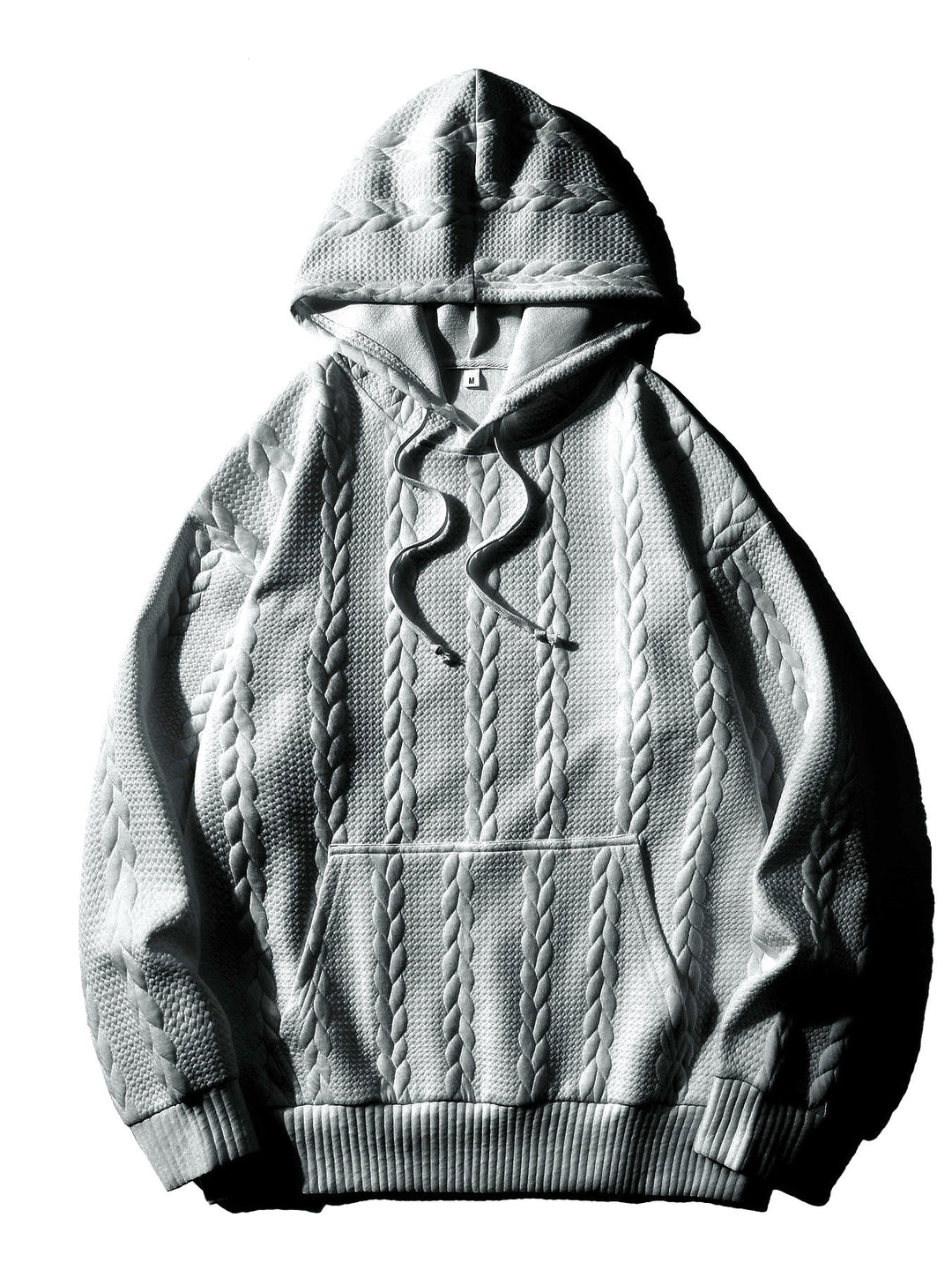 Men's hooded tracksuit tops with textured pattern Lune London