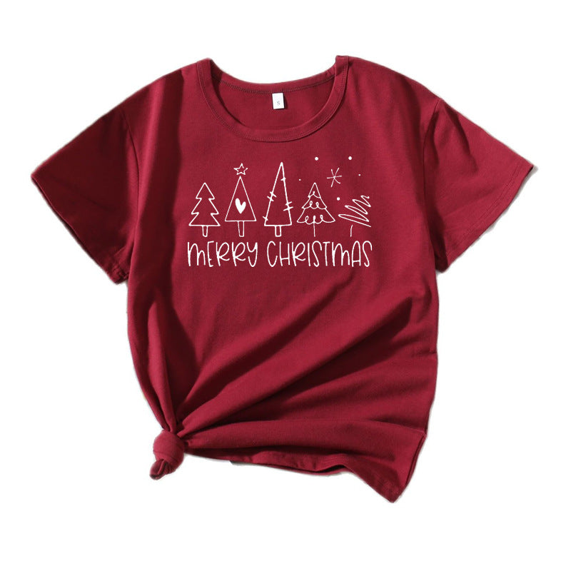 Women’s comfortable chic holiday graphic T-shirt