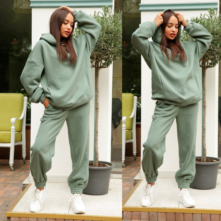Ensemble de Sweat à Capuche Sportif pour Femmes et Pantalons de Jogging Chic & Stil
