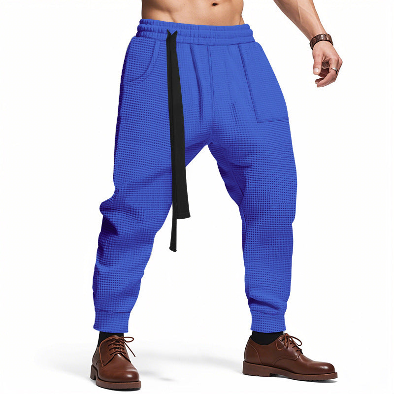 Fashionable men's sweatpants with innovative drawstring and side pockets Lune London