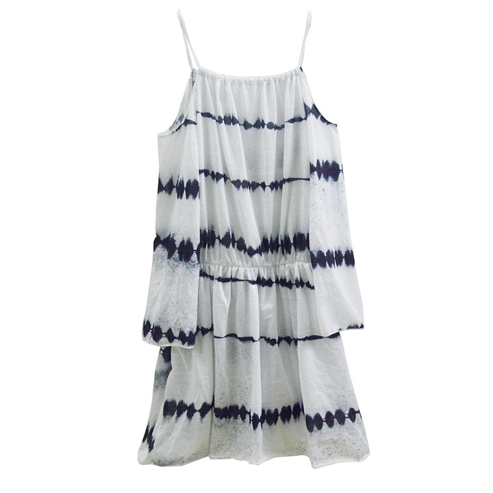Women's airy summer dress with refined cut-out and elastic waistband Lune London
