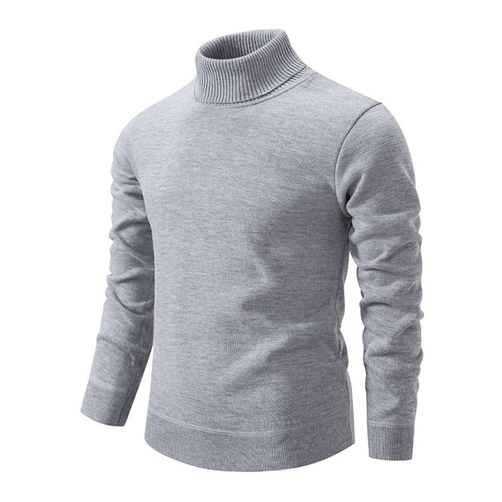 Men's soft knit turtleneck sweater with structured design Lune London