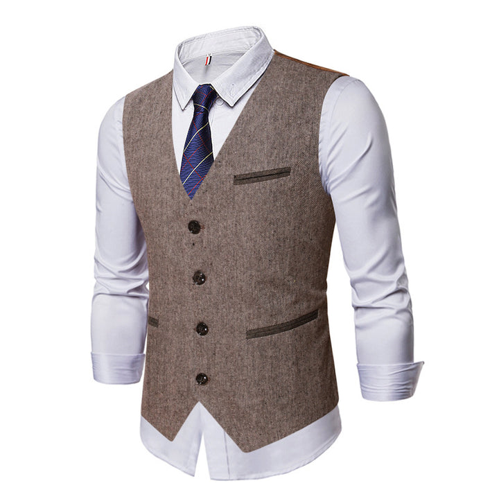 Elegant suit vest for men with contrasting details Lune London