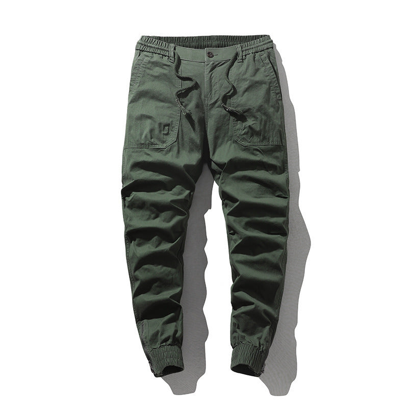 Men's cargo pants with elastic waistband and practical side pockets Lune London