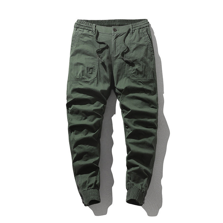 Men's cargo pants with elastic waistband and practical side pockets Lune London