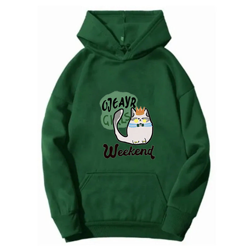 Women's hoodie with playful cat motif Chic & Stil