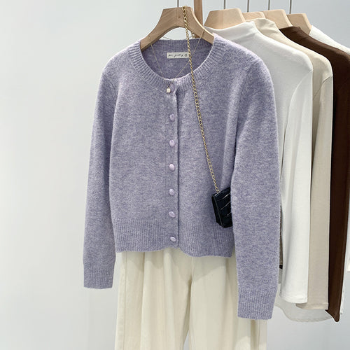 Cardigan Confortable Femme avec Design de Boutons Fins Chic & Stil