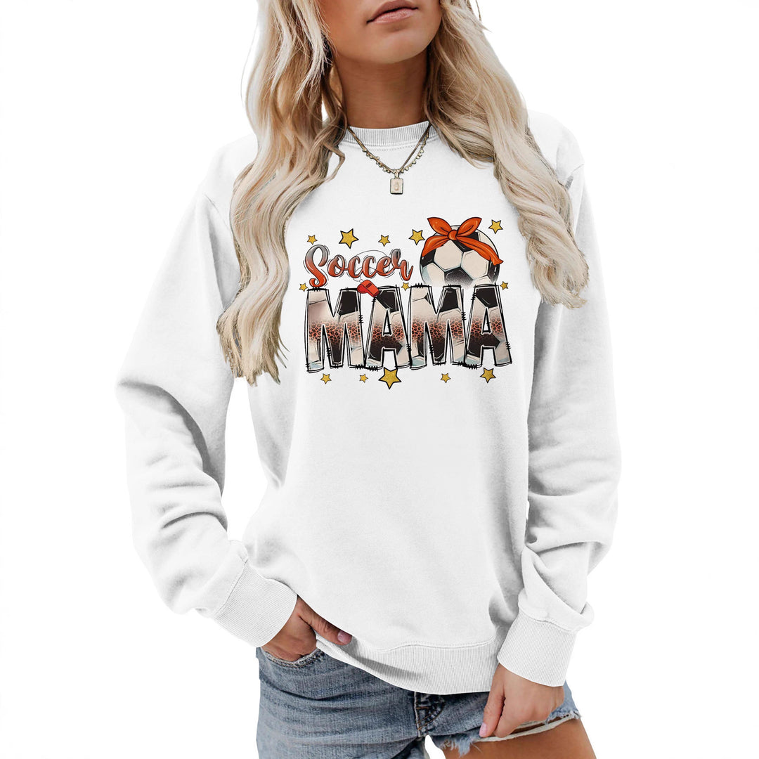 Sweatshirt pour femmes avec imprimé accrocheur "Soccer Mama" et coupe confortable Chic & Stil