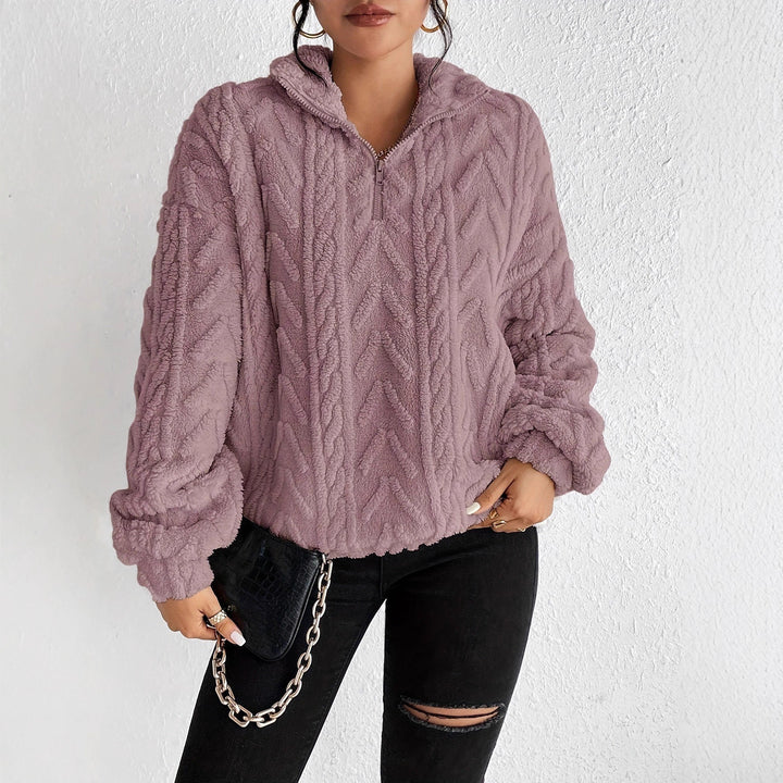 Oversized knitted polar fleece sweater Lune London