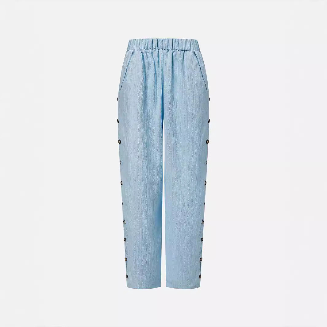 Women's stylish pants with button details Lune London
