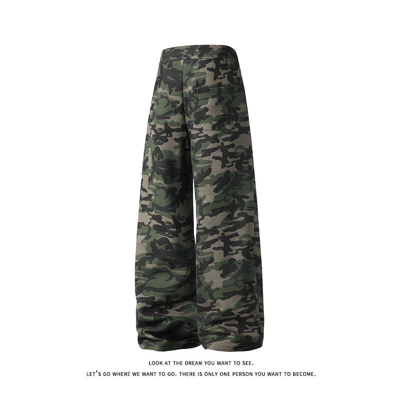 Lune London casual leisure pants for women in camouflage style