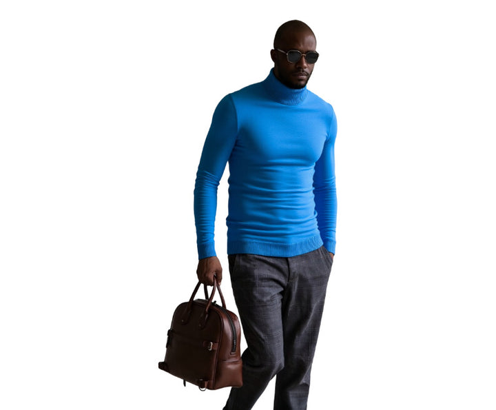 Men's turtleneck sweater with a fine texture Lune London