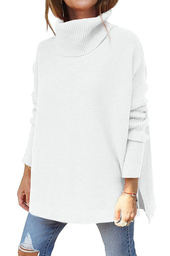 Comfortable turtleneck sweater for women with a soft knit pattern Lune London