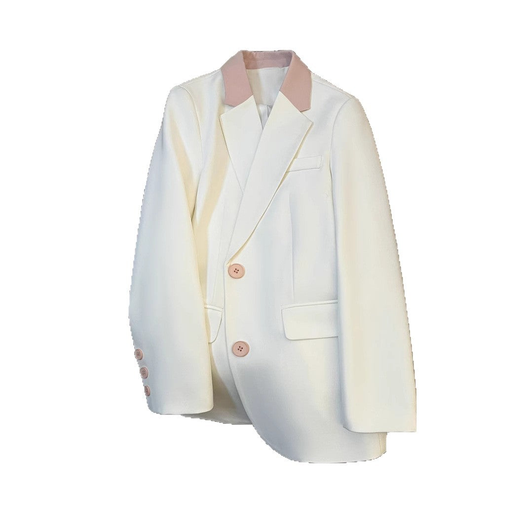 Blazer femme tendance avec col contrastant Chic & Stil