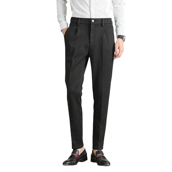 Modern business pants for men with an elegant striped pattern Lune London