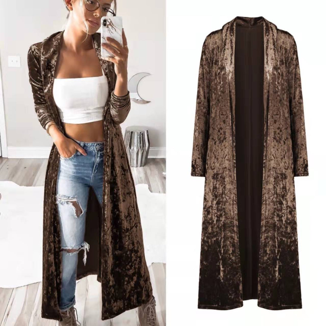 Lady Velvet Duster Coat Lune London