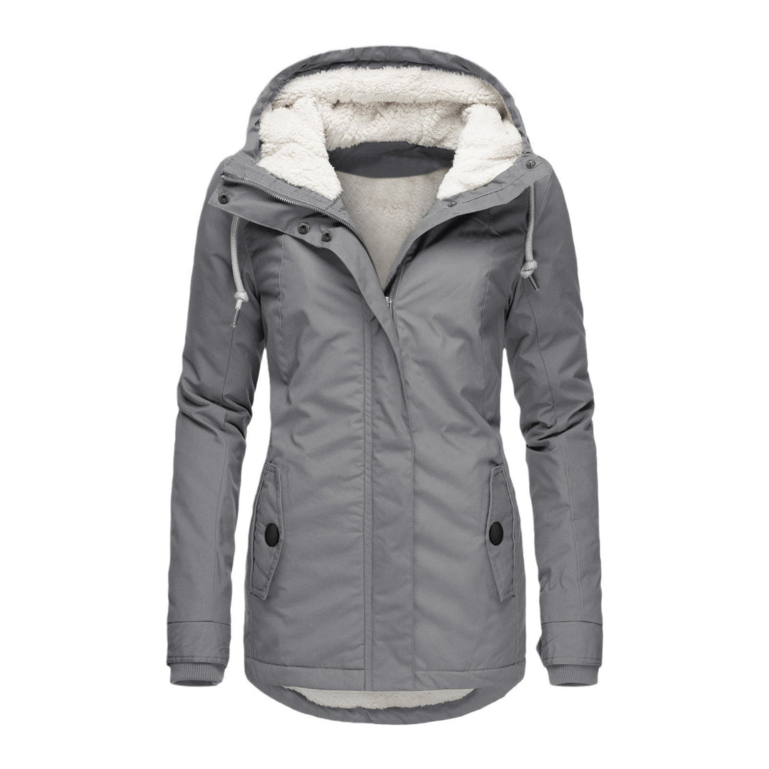 Ladies warm outdoor jacket with plush lining Lune London