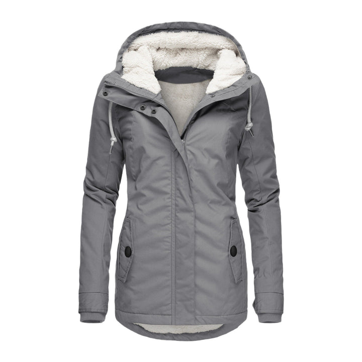 Ladies warm outdoor jacket with plush lining Lune London