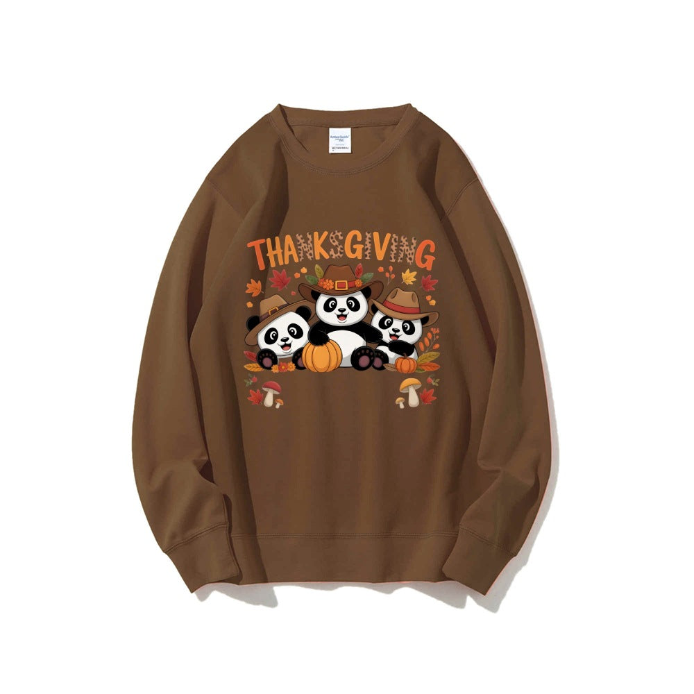 Sweat-shirt pour femmes avec design d'animal amusant et motif d'automne Chic & Stil