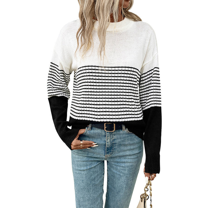 Knitted sweater for women with a modern pattern and a relaxed fit Lune London