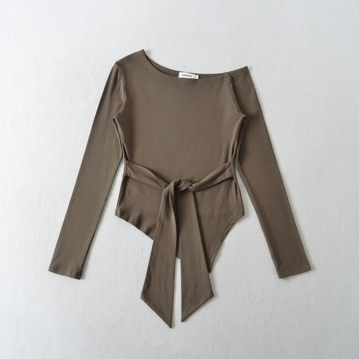 Women Long Sleeve Top with Elegant Bow Detail Lune London