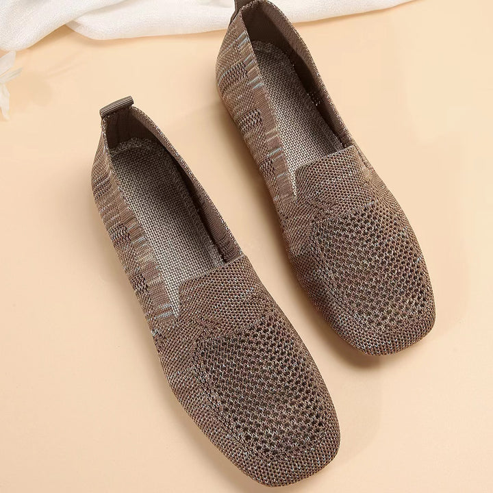 Ladies Breathable Mesh Slip-On Shoes Lune London