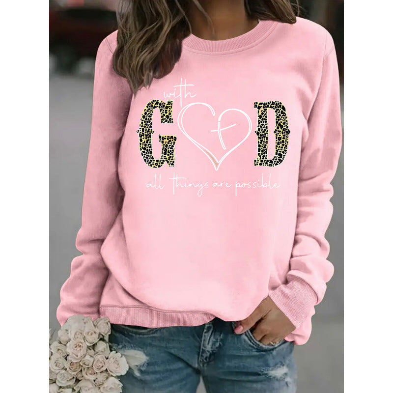 Sweat-shirt pour femmes avec design de mode créatif et message motivant Chic & Stil