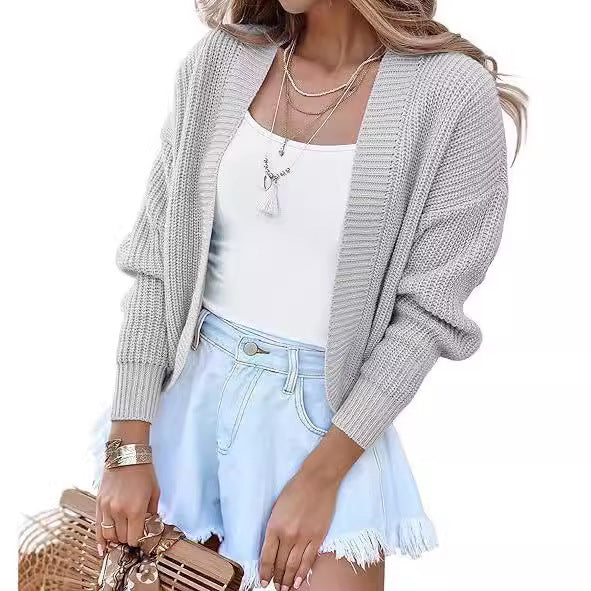 Ladies Knit casual cardigan with open cut and comfortable design Lune London