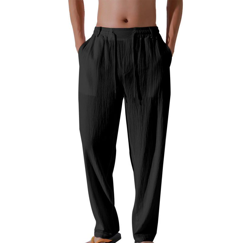 Comfortable beach pants for men with elastic waistband and loose fit Lune London