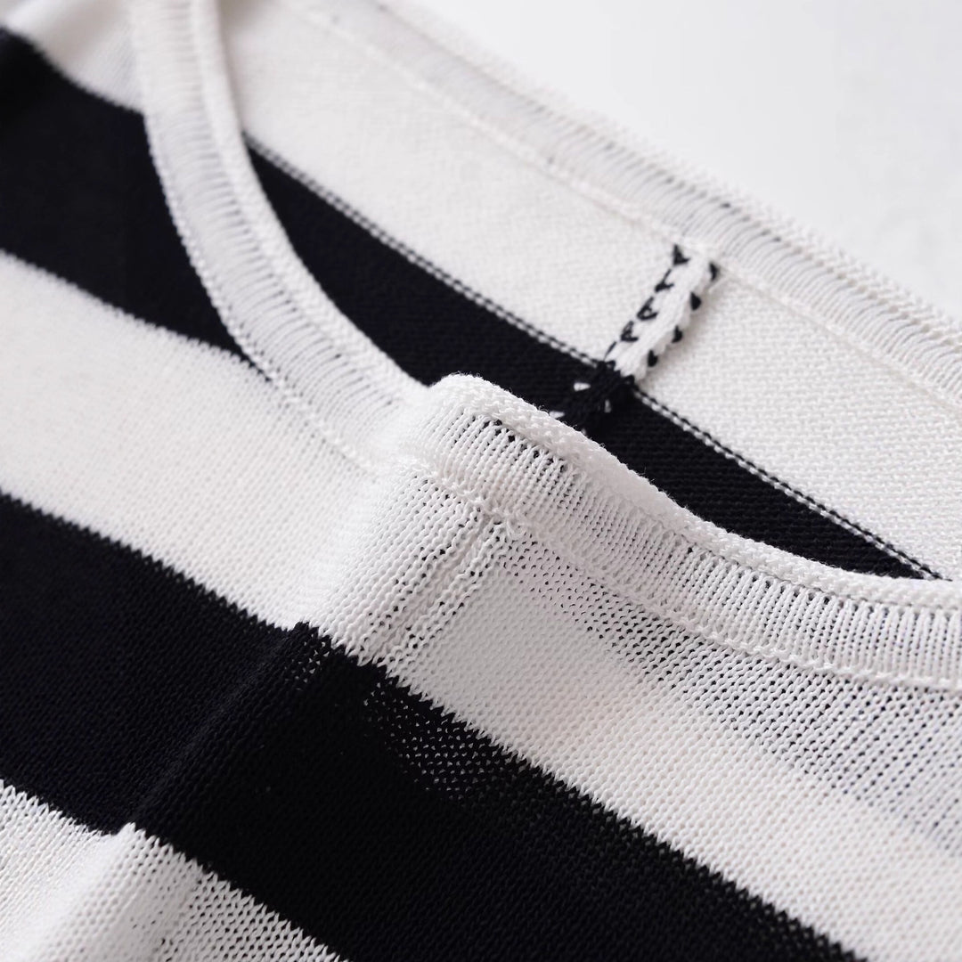 Ladies oversized striped sweater Lune London