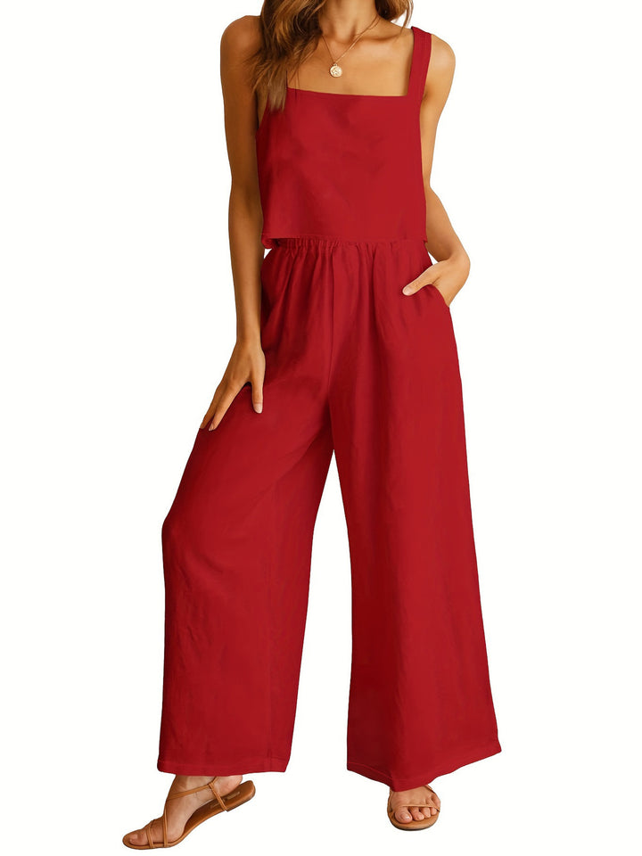 Casual outfit for women with wide legs and practical pockets Lune London