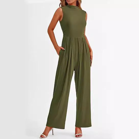 Elegant Woman Flowy Jumpsuit Lune London