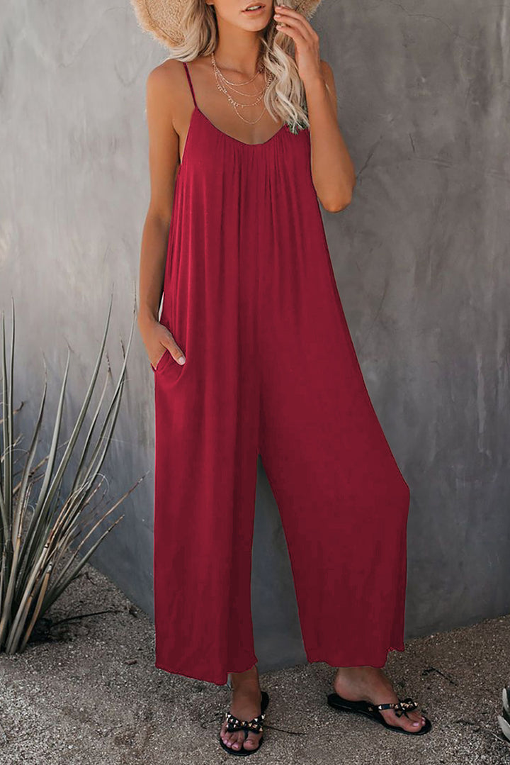 Ladies Elegant Sleeveless Jumpsuit Lune London