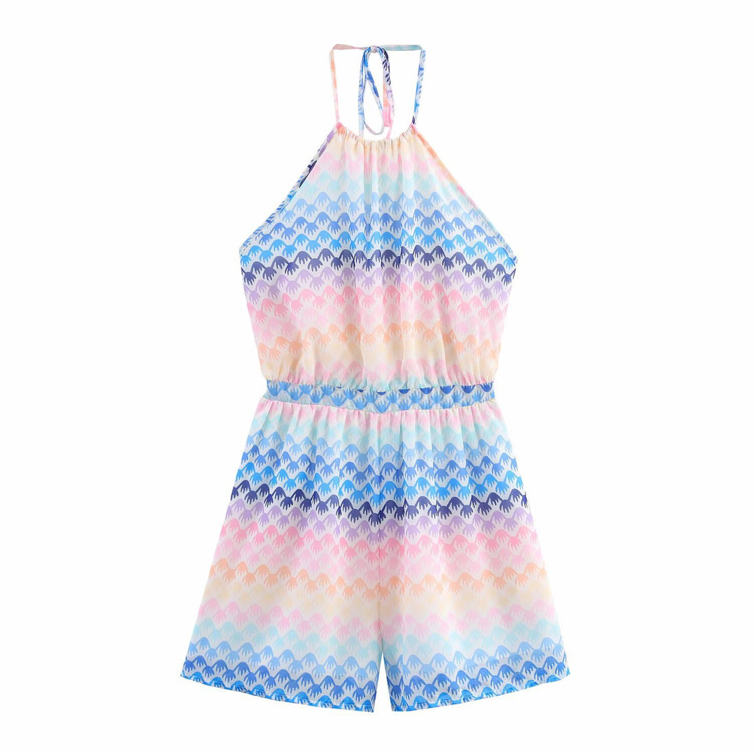 Women's bodysuit with a refined zigzag pattern and adjustable straps Chic and Style